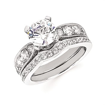 View All 3 Stone Bridal Rings Classic Bridal Rings iCherish Bridal ...